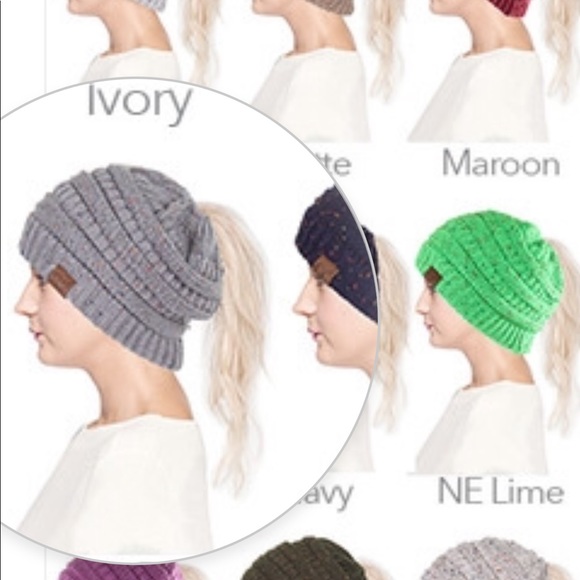 CC ponytail beanies - Picture 2 of 3